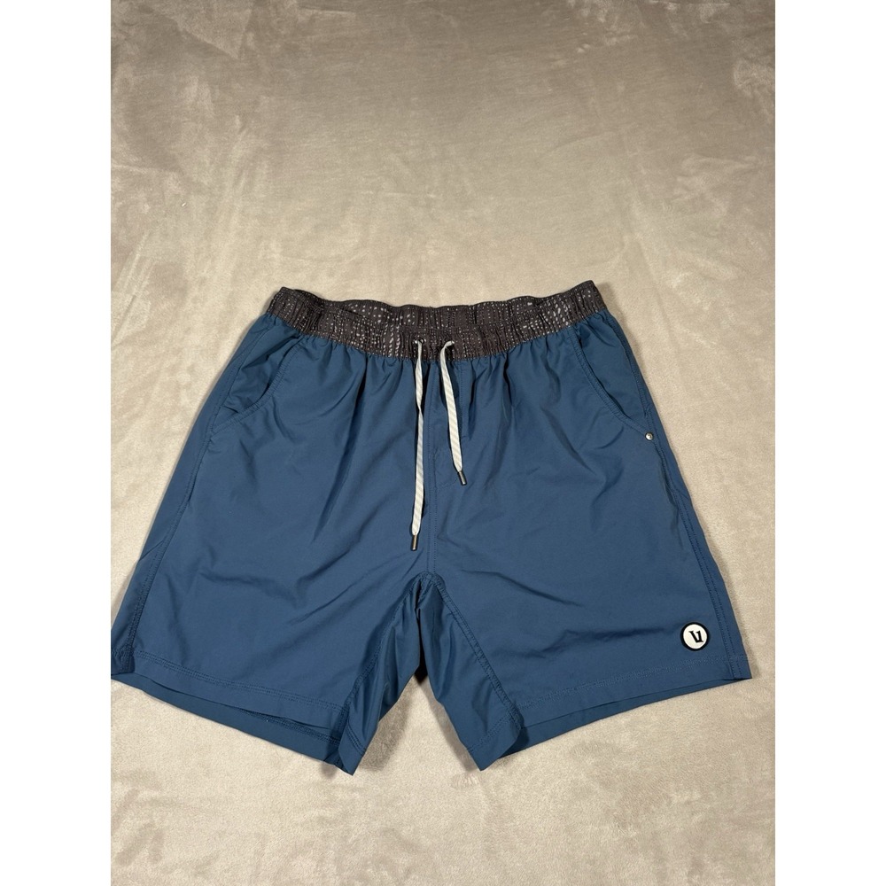 Vuori Shorts Mens XXL2XL Blue Kore Lined Gym Active Training Running